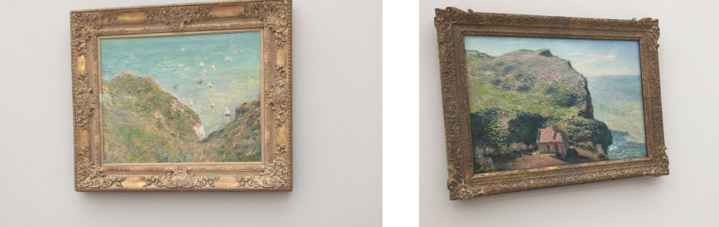 Sur La Falaise de Pourville, temps clair, 1882 Cabane du douanier, 1882